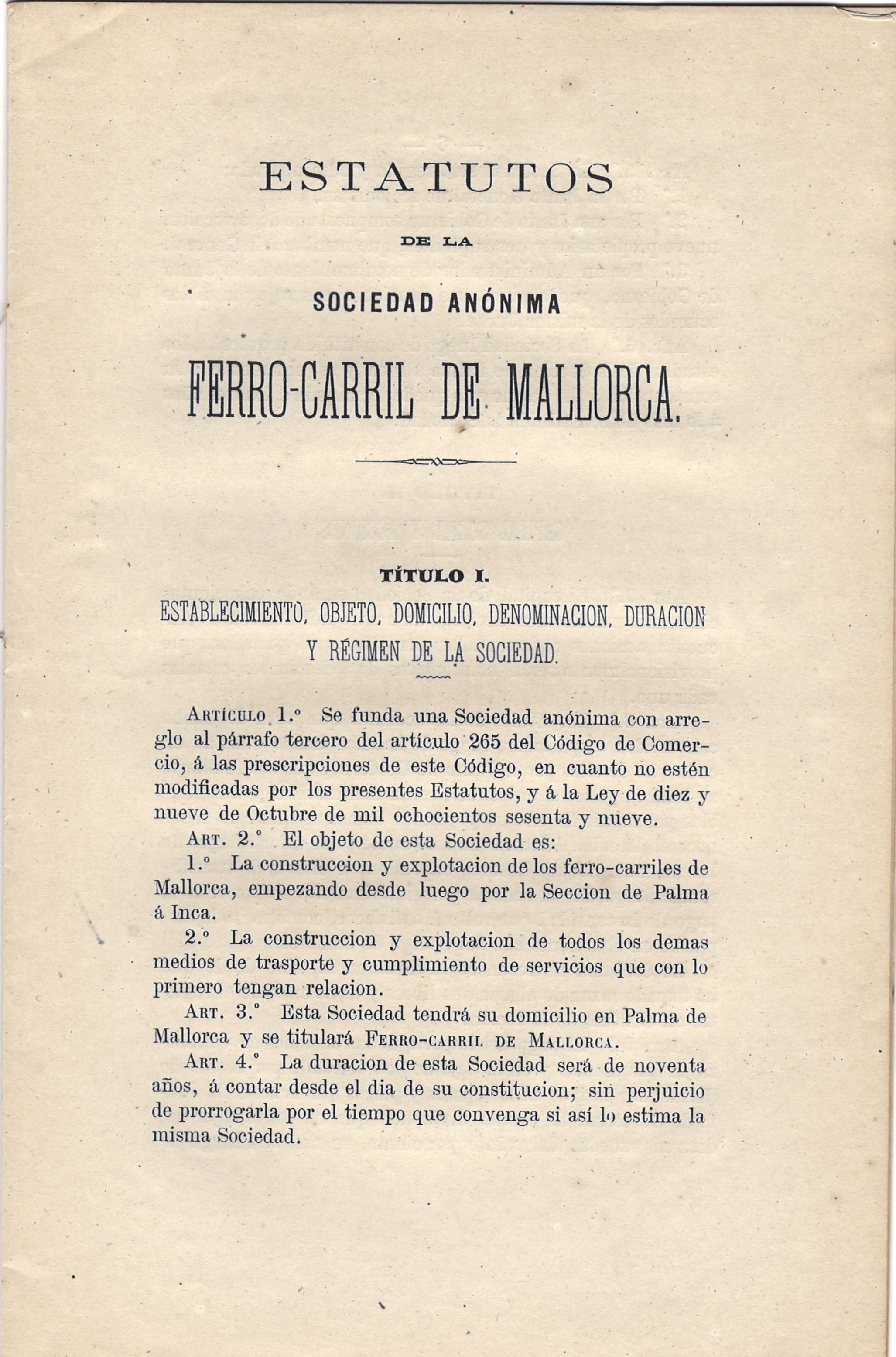 Estatuts de la Societat