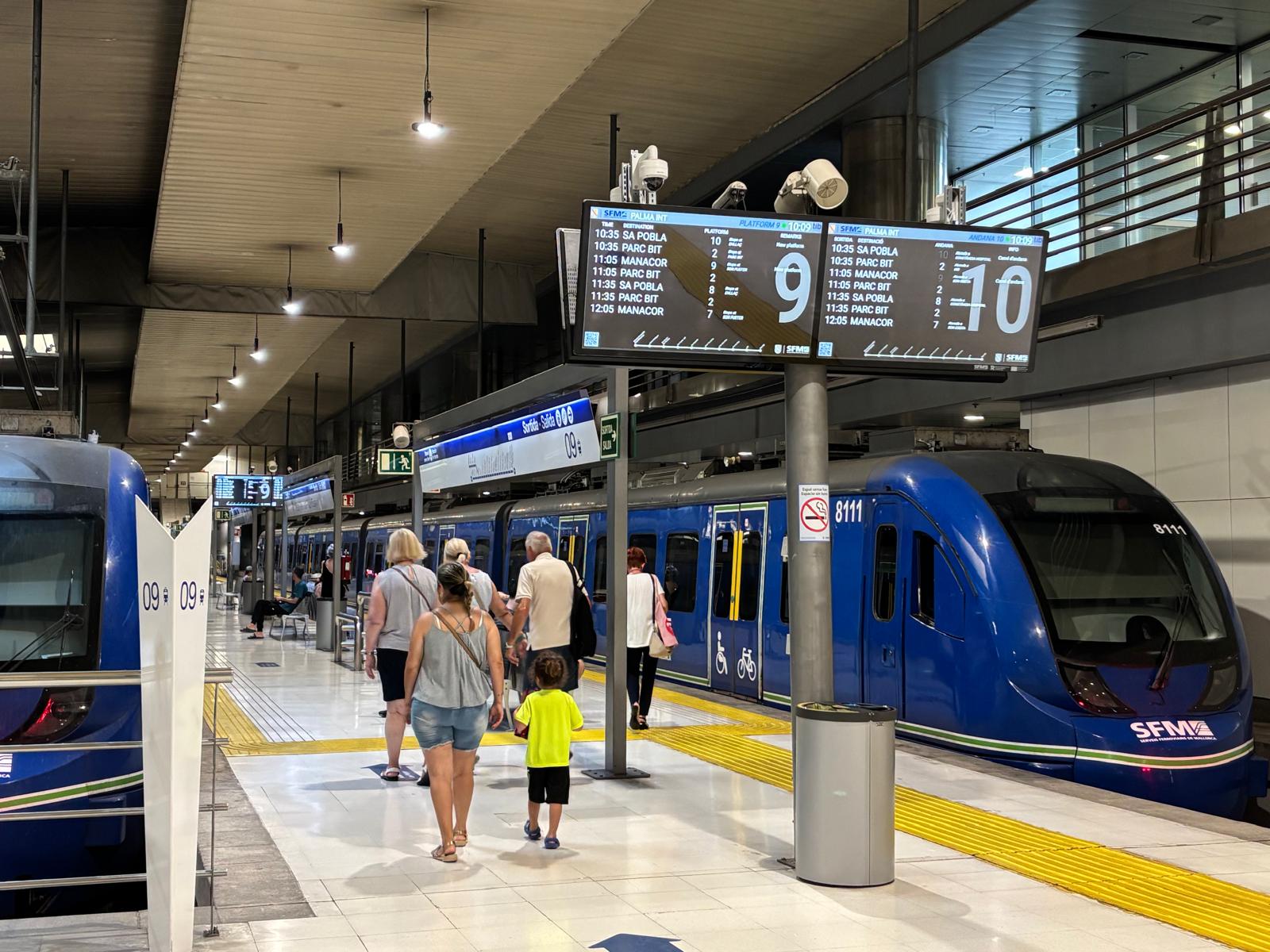 SFM adapts the special train device for the Sineu Much due to the strategic works of Son Rullan